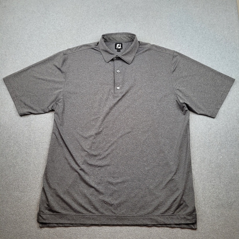 FootJoy Polo Mens XXL Gray Short Sleeve Performance Golf Shirt